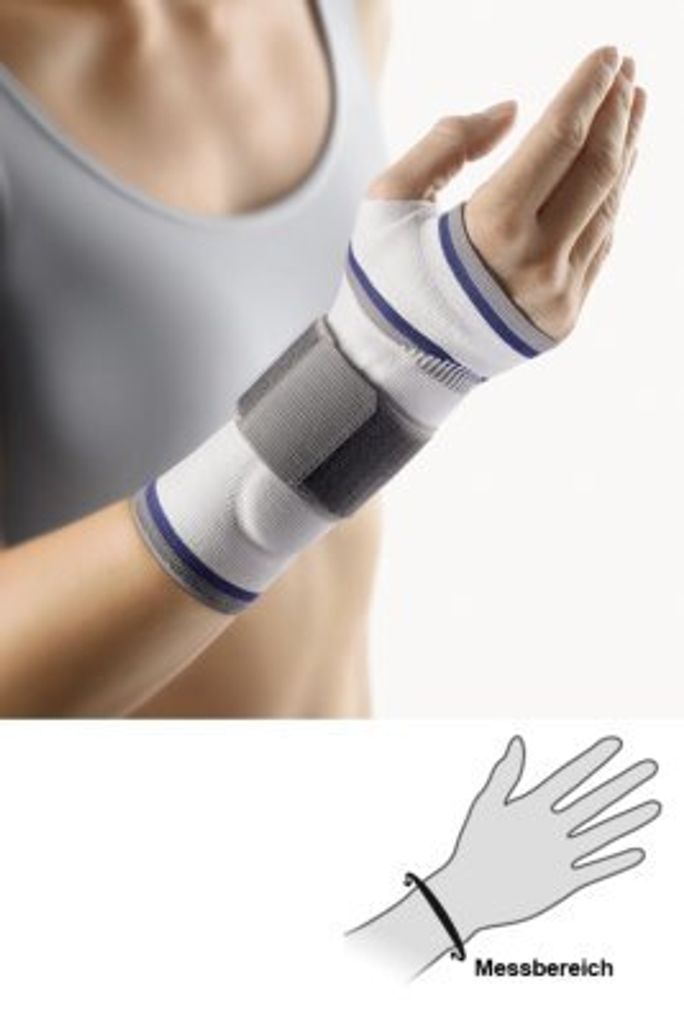 Bort ManuBasic Handgelenkbandage, beige>>>>Gr. S links