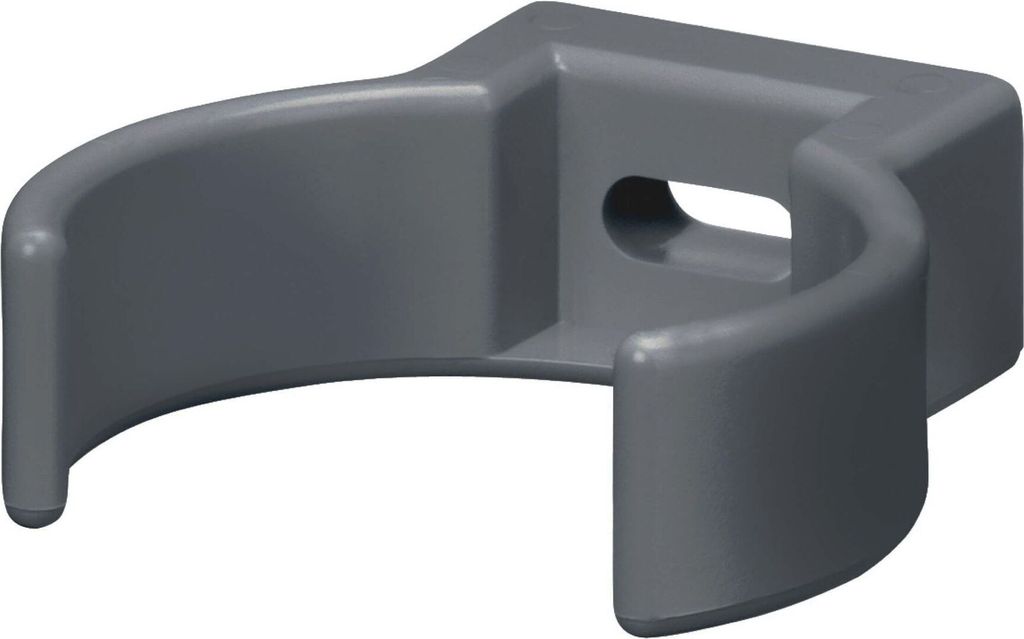 INEFA Rohrschelle Clip, PVC-U DN50 / 50mm, 25 Stück Anthrazit Fallrohrschelle, Dachrinnenzubehör, einfache Montage, Germany