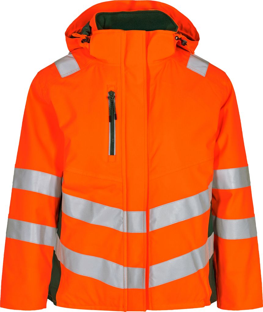 F. Engel Safety Damen Winterjacke, Orange/Grün, Gr. XL Produktbild 