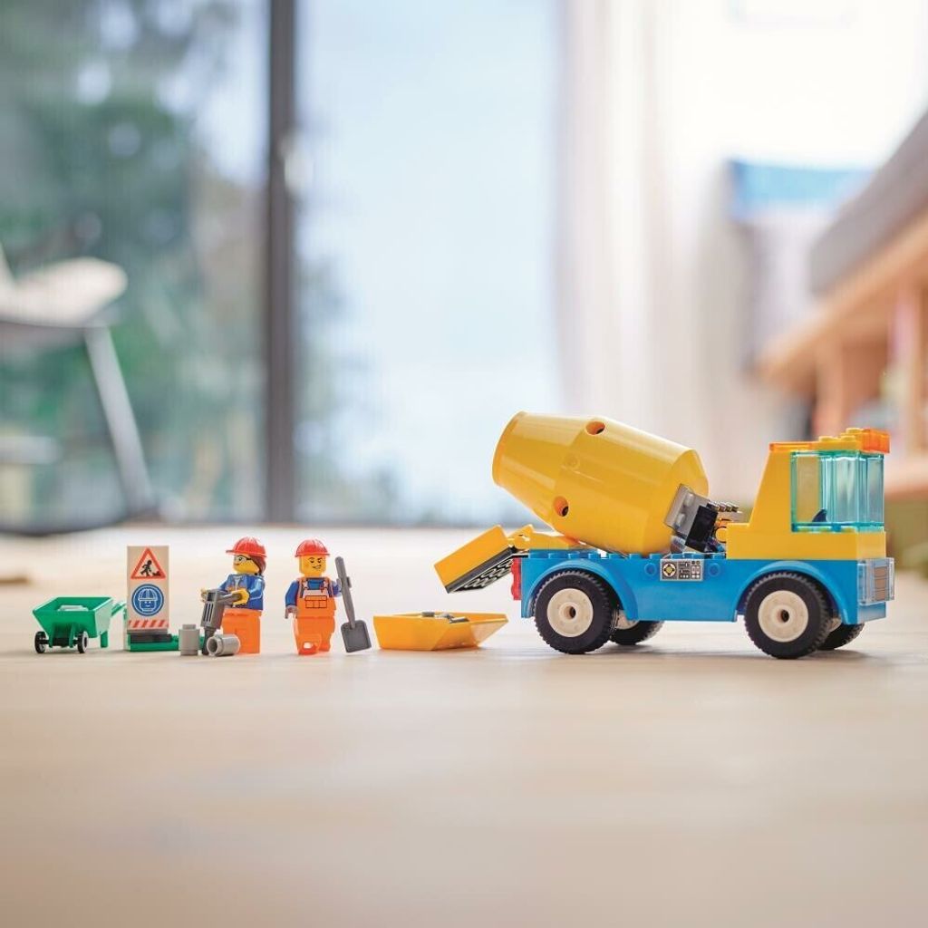 ぴか LEGO 60325 City Ciężarówka z Betoniarką, Pojazd Budowlany z