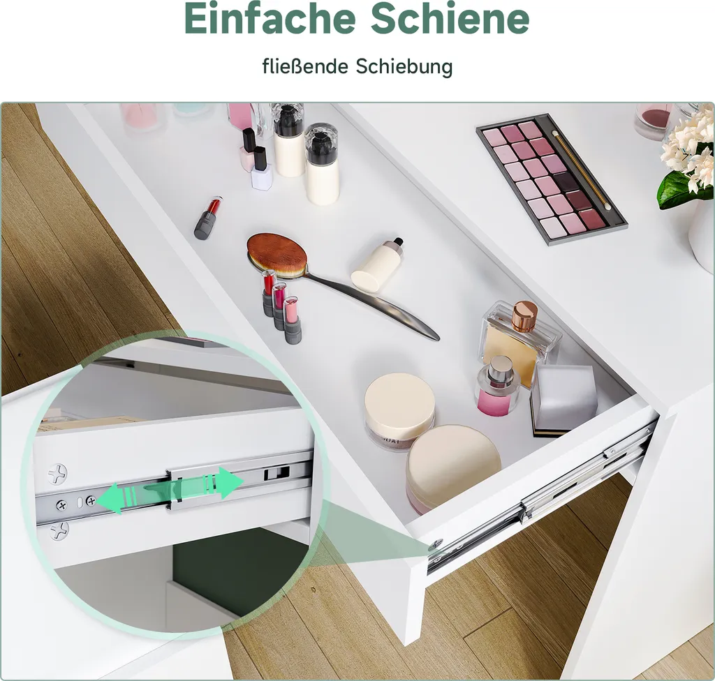 Coiffeuse avec Éclairage LED : Finis les Problèmes de Maquillage Blanc - 6