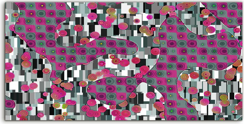 Coloray Spritzschutz aus Glas 120x60 Wandkunst Küchenrückwand Wand Kunst Bild abstrakter Stil Klimt