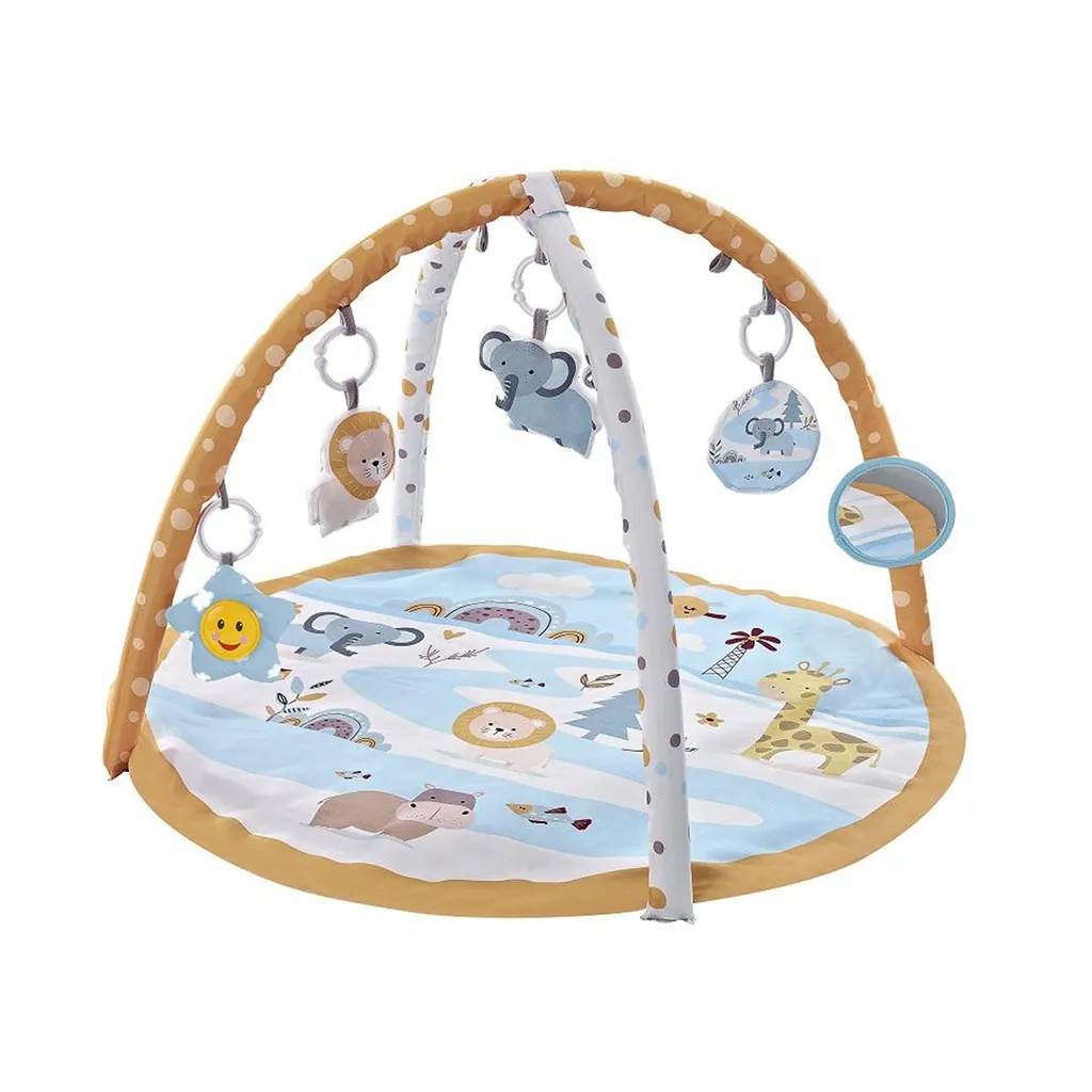 Chipolino Africa Babygym Tapis d'éveil Musical Jaune et Gris pour Bébé