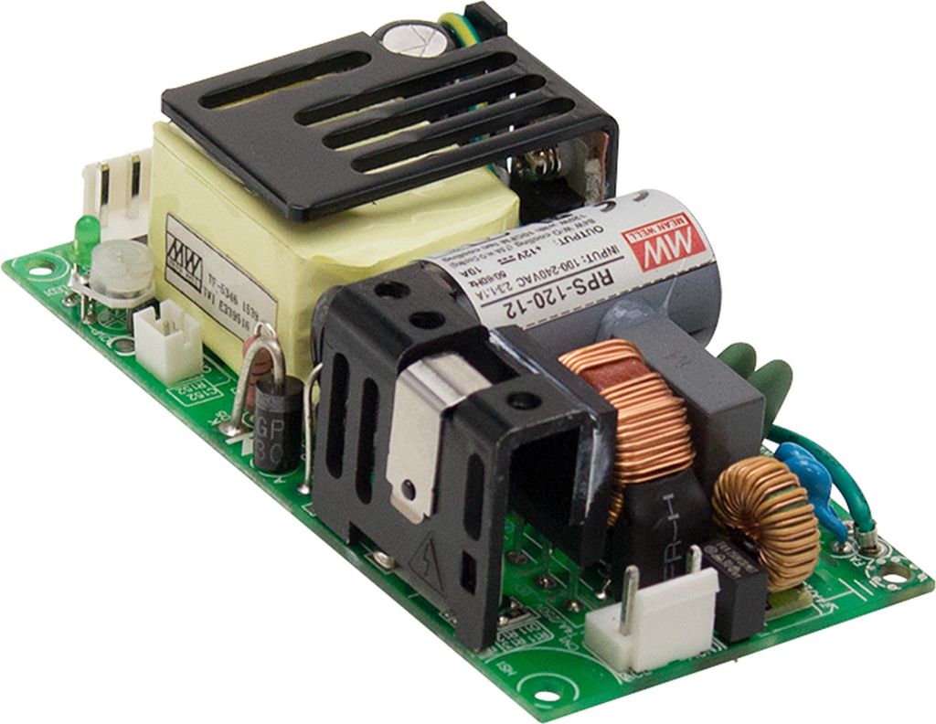 MEANWELL RPS-120-12, Medizinisches Netzteil, single output, offen, 120W 12V 10A