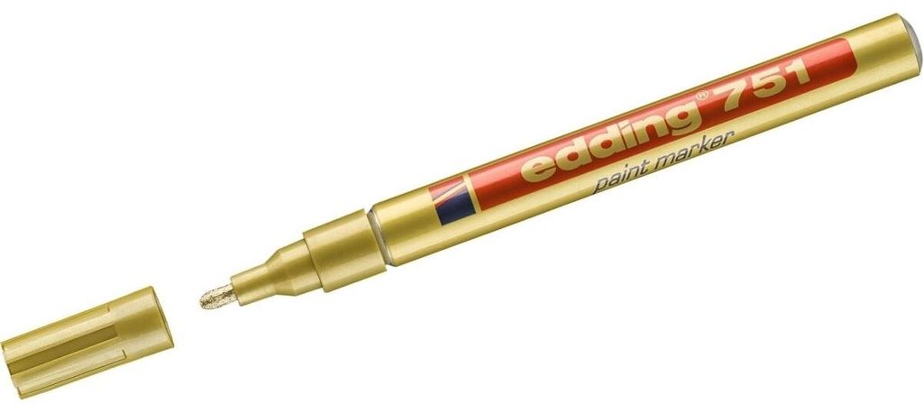 Edding 751, Gold, Gold, Weiß, 1 mm, 2 mm, 10 Stück(e) Produktbild 