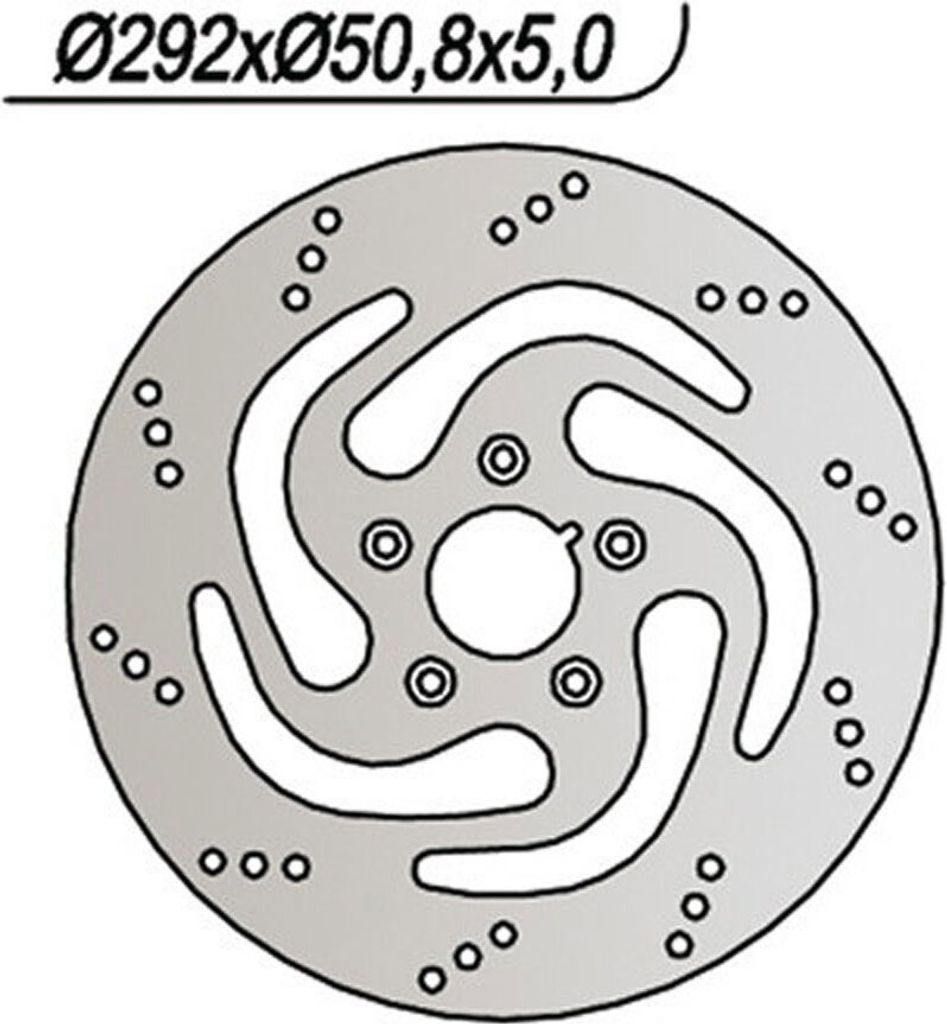 Ng Bremsscheibe Vorne Harley-Davidson (292X50,8X5) 883/1200/1340/1450, 5 Löcher Durchm.8,5