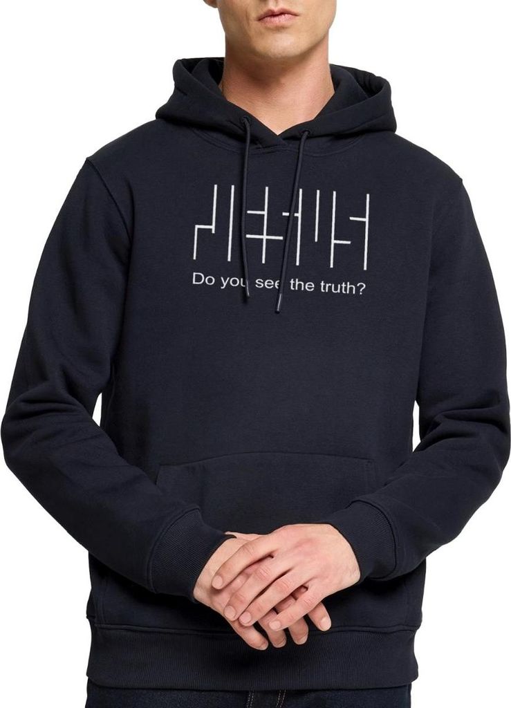 Spreadshirt Jesus Glaube Christlich Do You See The Truth Herren Premium Hoodie, XXL, Navy