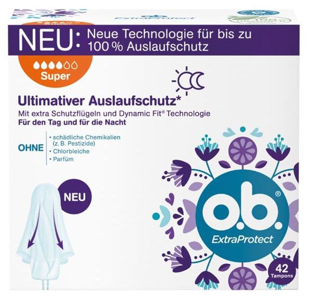 Ob, ExtraProtect Super, assorbenti, 42 pezzi (TEDESCO) Immagine del prodotto 