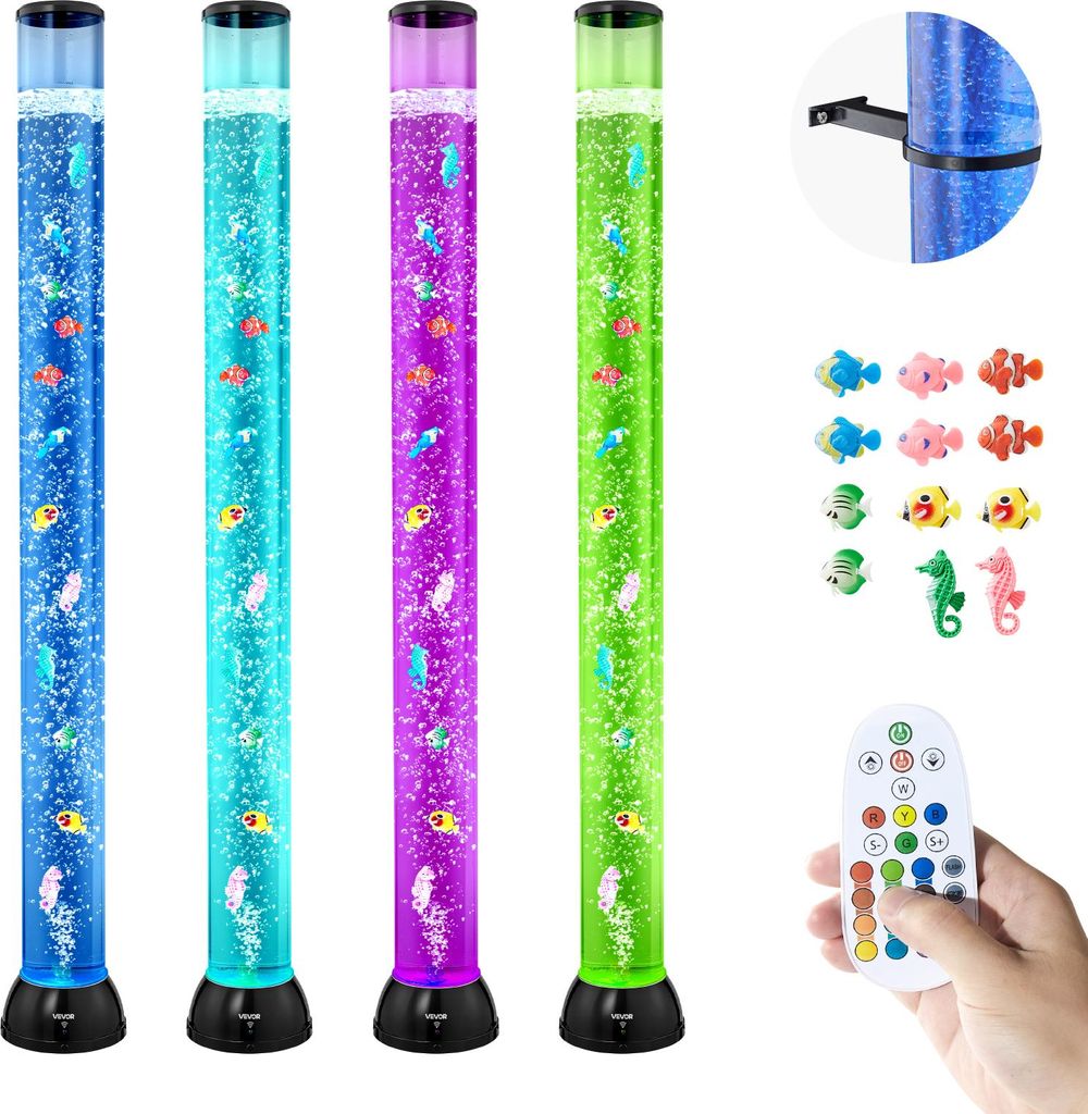 Lampa lawowa VEVOR z 10 pływającymi rybami, 120 cm, Zdjęcie produktu 