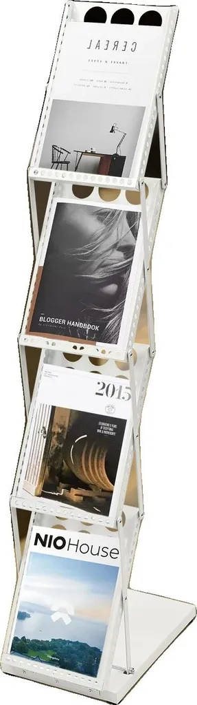 Porte-revues Pliable Anti-Encombrement en Fer pour Ranger vos Journaux