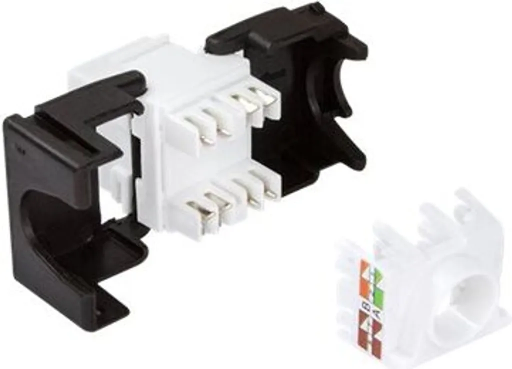 Prise Keystone RJ45 Cat.6A pour Installation Réseau Domestique et Bureau
