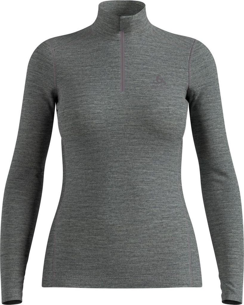 The Natural Merino 200 Base Layer Half-zip odlo steel grey melange (10183) XS