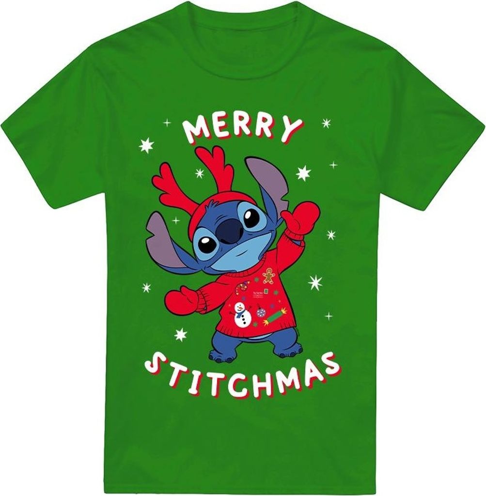 Lilo & Stitch - T-Shirt für Herren TV4973 (XXL) (Irisches Grün)