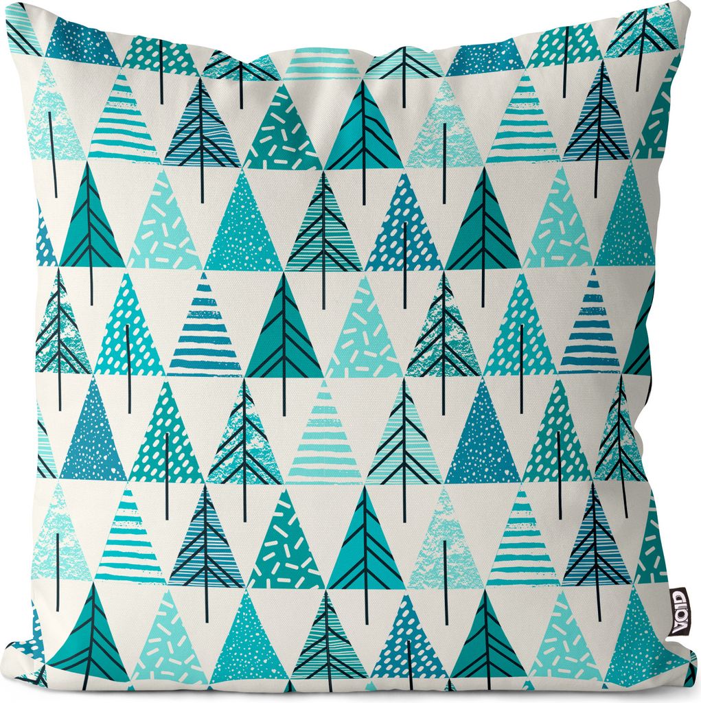 VOID Winterwald Weihnachten Schnee Kissenbezug Kissenhülle Sofakissen Kissen Deko Outdoor-Kissen Dekokissen