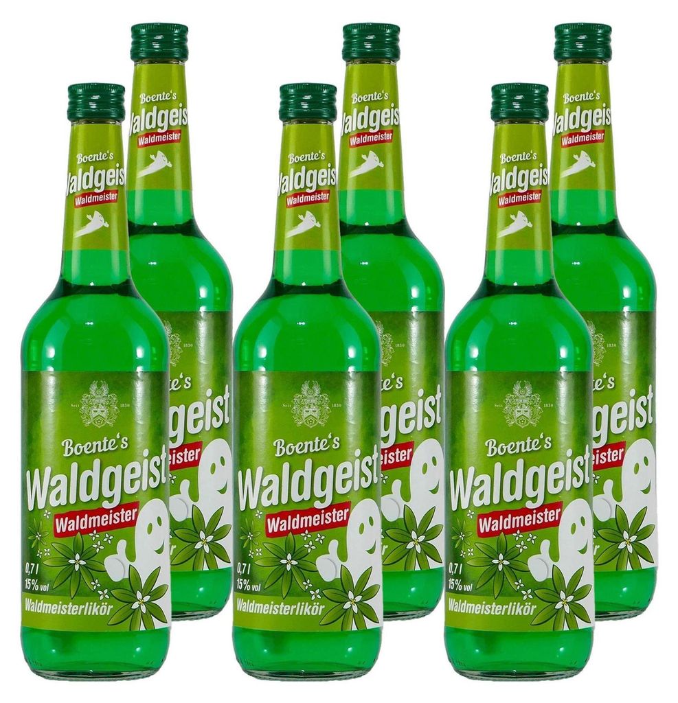 Boente Waldgeist Waldmeisterlikör (6 x 0,7L) Produktbild 