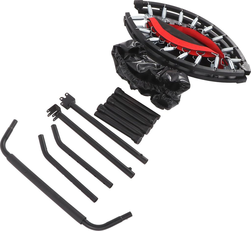 48 -Zoll -Falten -Erwachsene Trampolin doppelt verstellbare Schaumarmlehnen Fitness Rebounder