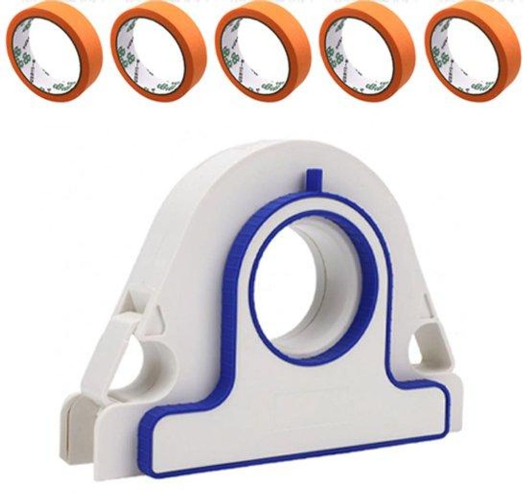 6-teilige Kunststoff-Tape-roller - Oranger Tape-Applicator Produktbild 
