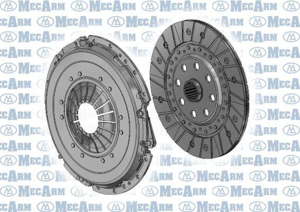 MECARM MK10090D Kupplungssatz OE 1606513 kompatibel mit Meriva, Corsa C, Combo, Astra H