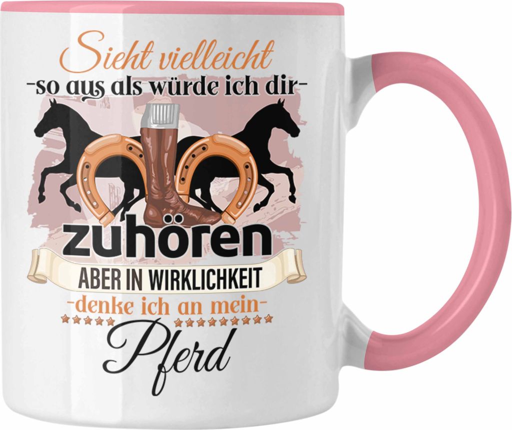 Trendation - Reiterin Geschenk Tasse Pferde Liebhaber Produktbild 