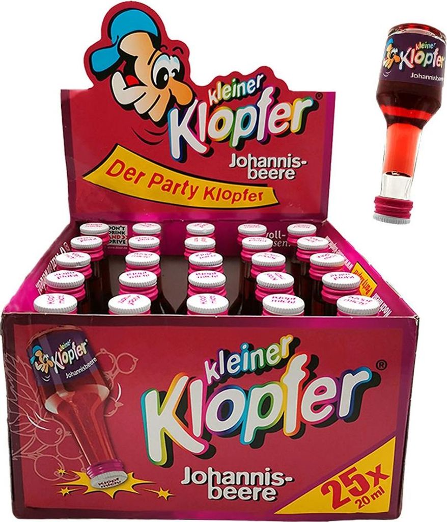 Kleiner Klopfer Johannisbeere, 15% Vol. 25 x 0,02 l Produktbild 