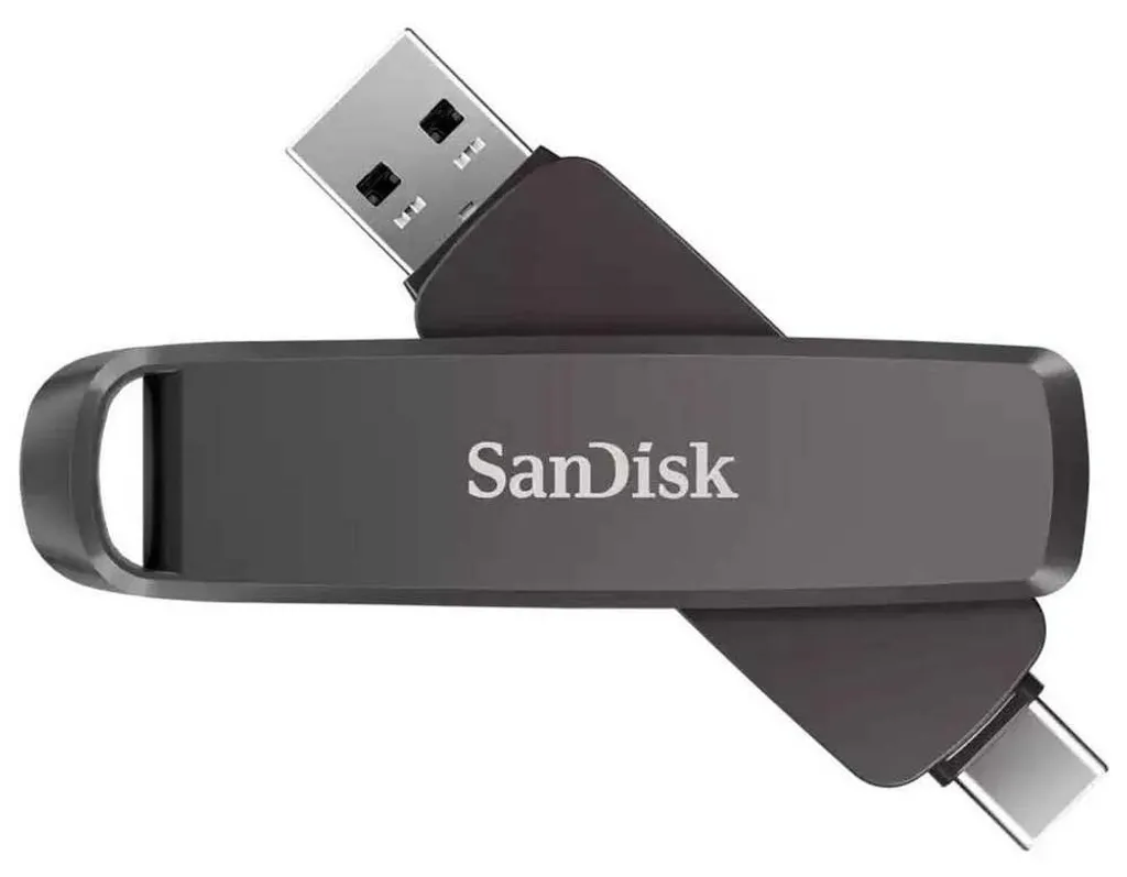 Clé USB 3.1 SanDisk Extreme PRO 128 Go avec double connecteur rétractable