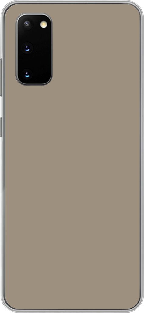 MuchoWow Handyhülle Schutzhülle Hülle für Telefoonhoesje Samsung Galaxy S20 Interieur - Farben - Beige Silikon Softcase Handy Hülle - Bild