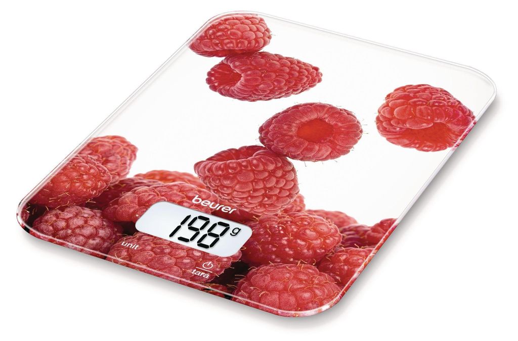 Küchenwaage Beurer KS 19 berry 5 Kg Weiß Rot 5 kg Produktbild 
