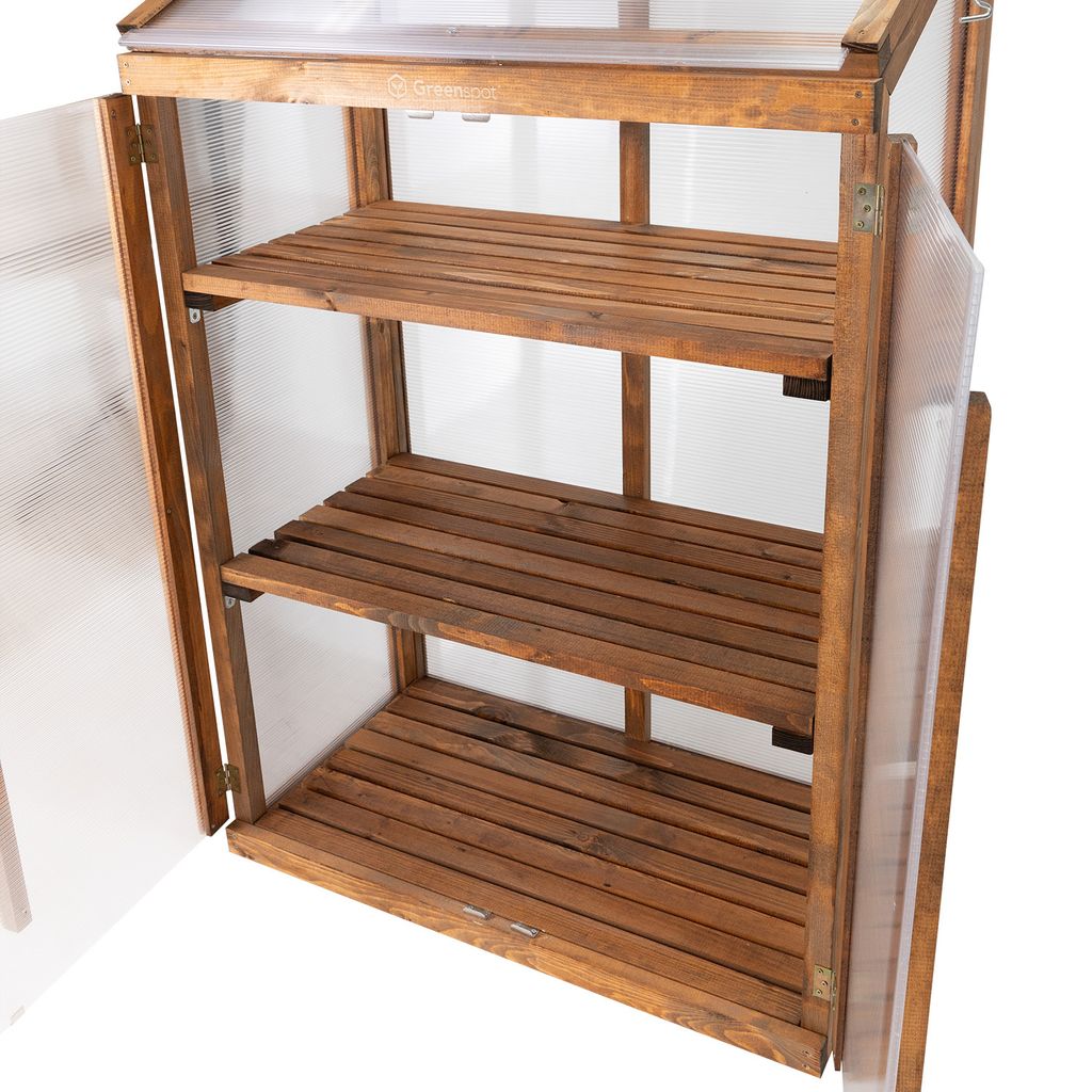 QLS Mini serra da balcone in legno e policarbonato Immagine del prodotto 