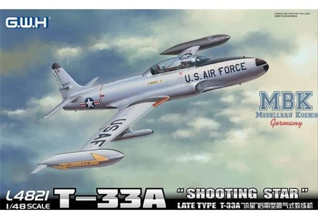 Lockheed T-33A Shooting Star GWH-L4821 Kit Maquette avec Photodécoupe