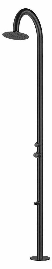 Sined Palau Dusche Mit Kopfbrause Aus Edelstahl 316l Mischbatterie Und Fußwaschhahn Satin Black