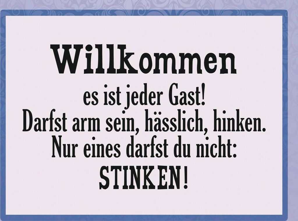 vianmo Holzschild 30x40 cm Willkommen es ist jeder Gast