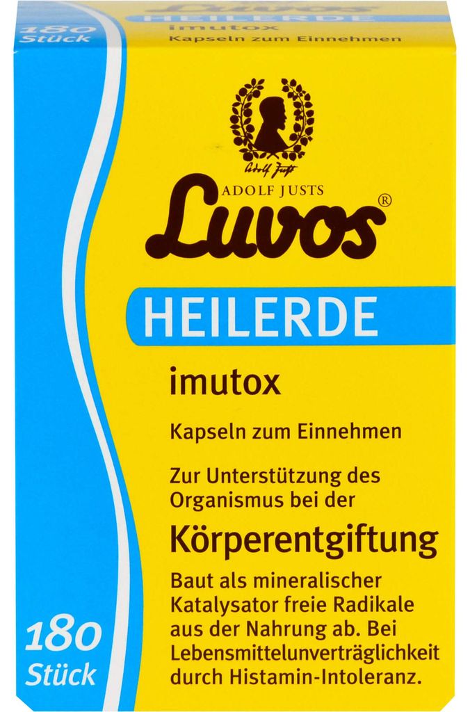 Luvos Heilerde imutox Kapseln bindet Schadstoffe, 180 St. Produktbild 