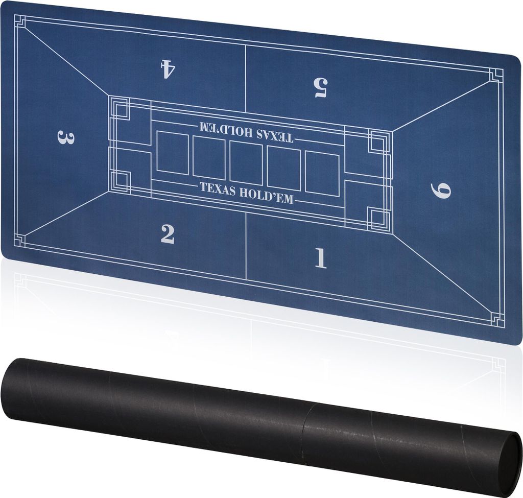 relaxdays Pokermatte 120 x 60 cm