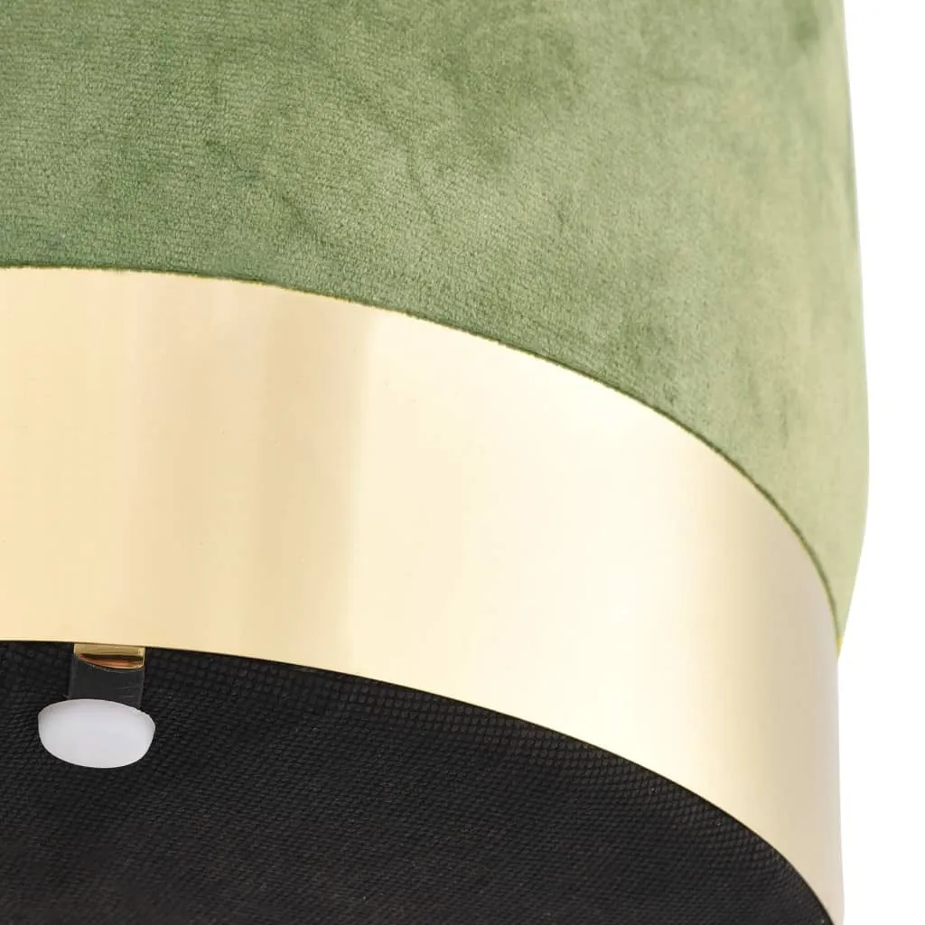 Sgabello Velluto Verde Senape e Oro | Design a Botte The Living Store - 2