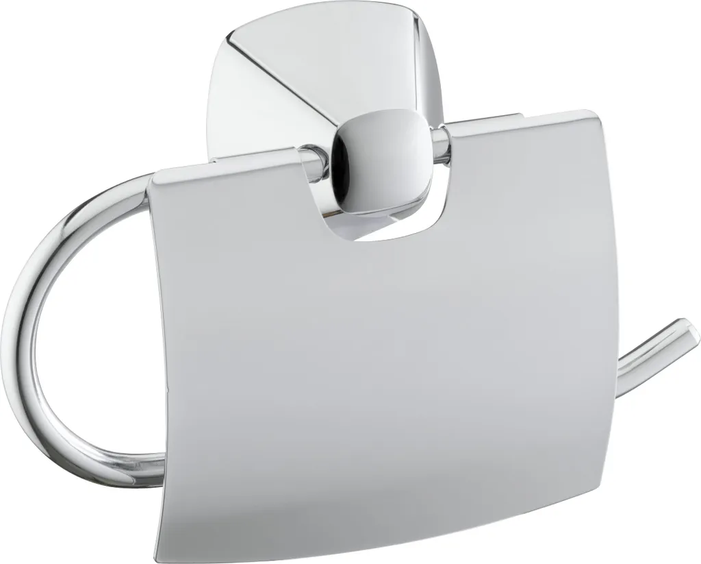 Keuco City.2 02760010000: Portacarta Cromato con Coperchio per Bagno