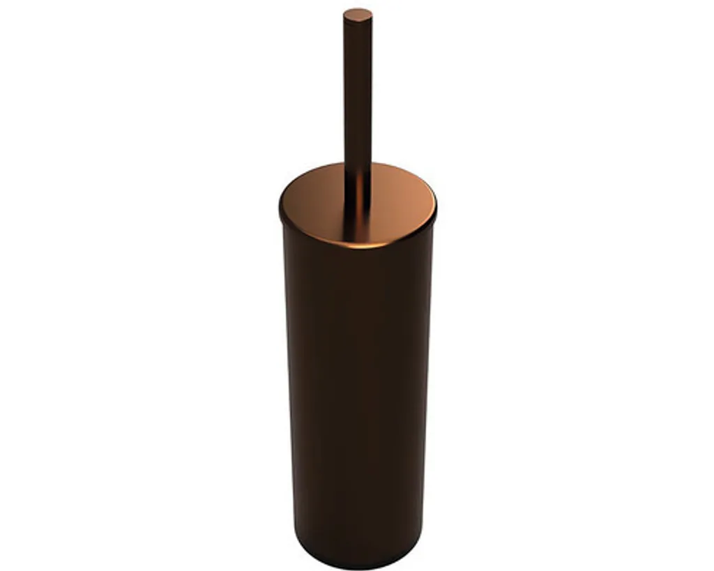 Porte-balai de WC cylindrique en métal brillant Bemeta AMBER