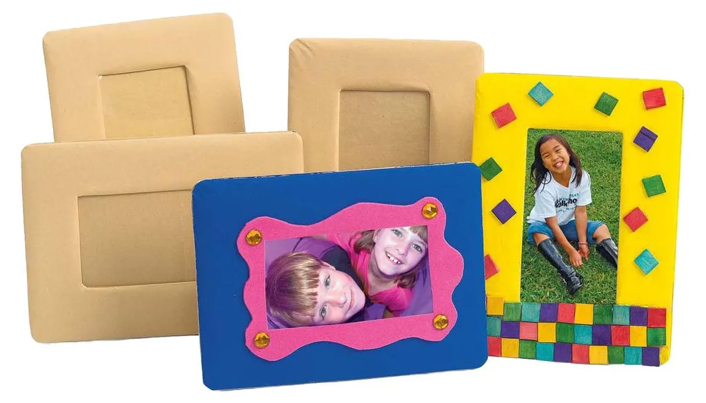 Cadres Photo en Carton Blanc à Peindre - Pack de 12 Supports Créatifs