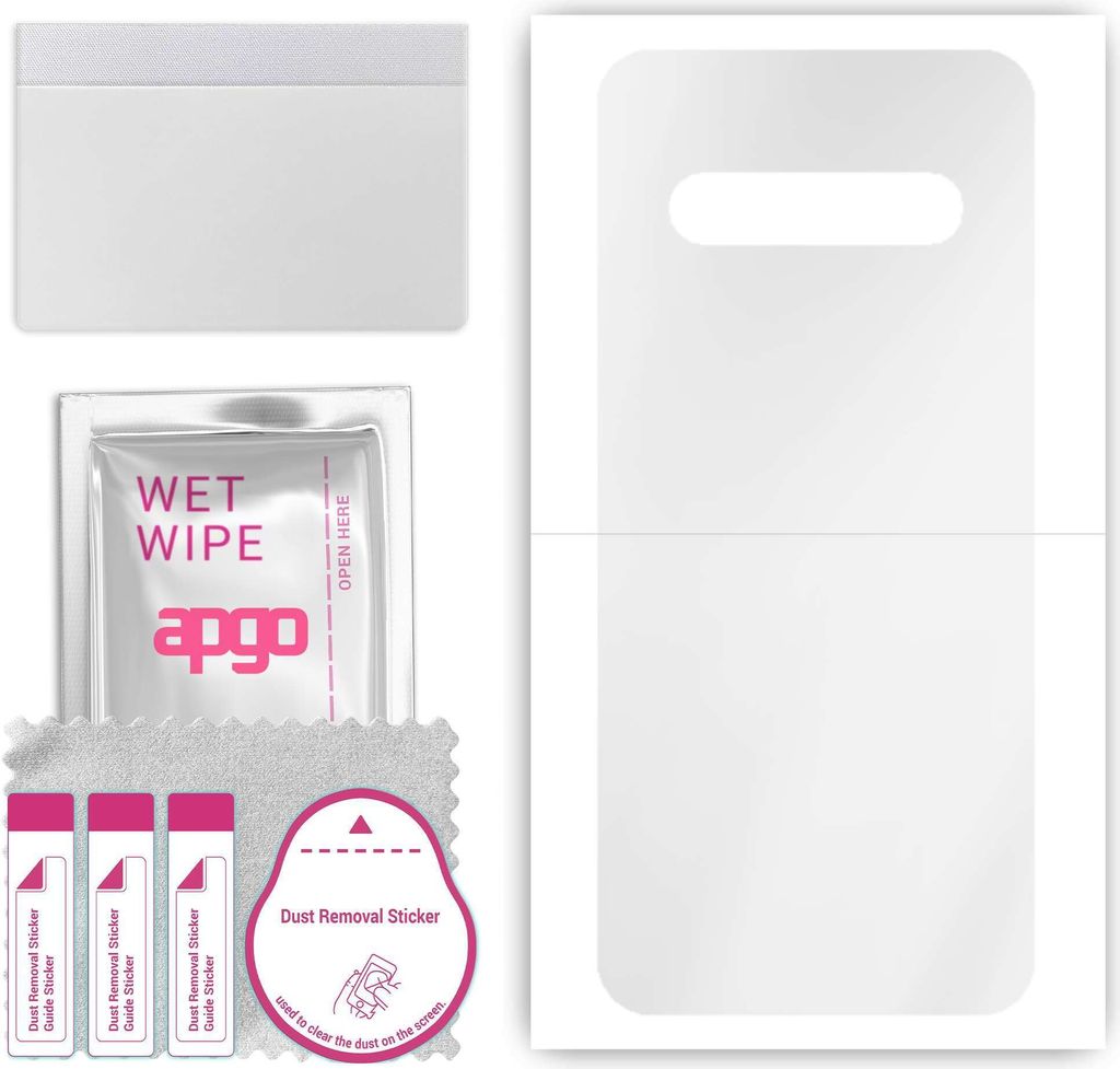 apgo Rückseite Schutzfolie, klar, kompatibel mit LG V60 ThinQ 5G UW, Hinten Hydrogel-Displayschutzfolie mit Positionierhilfe, kratzfest, einfache ...