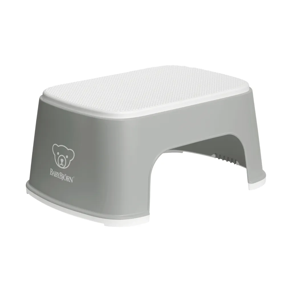 BabyBjörn Step Stool Gris avec Surface Antidérapante et Base Stable