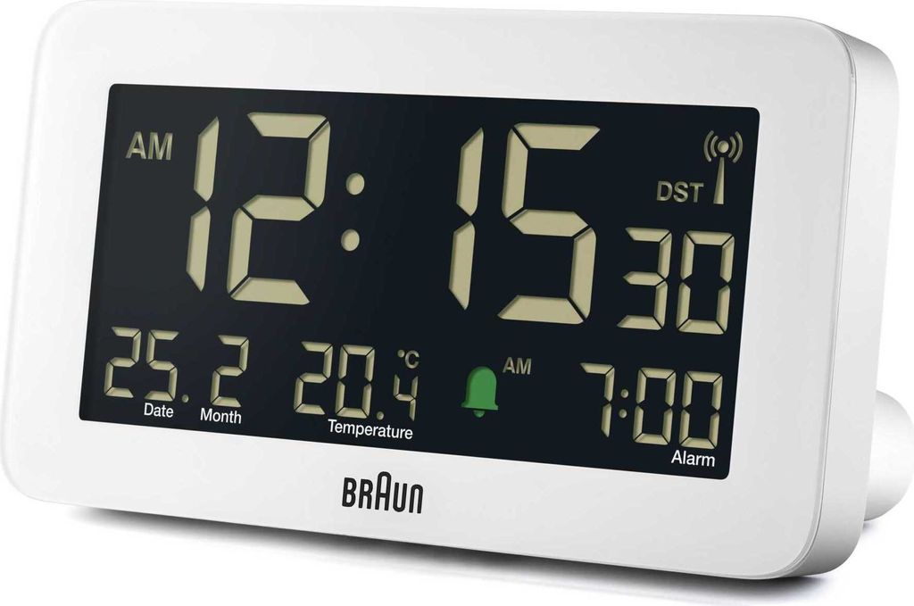 BRAUN BC10 DCF-W Rádiom riadený budík biely Obrázok produktu 3