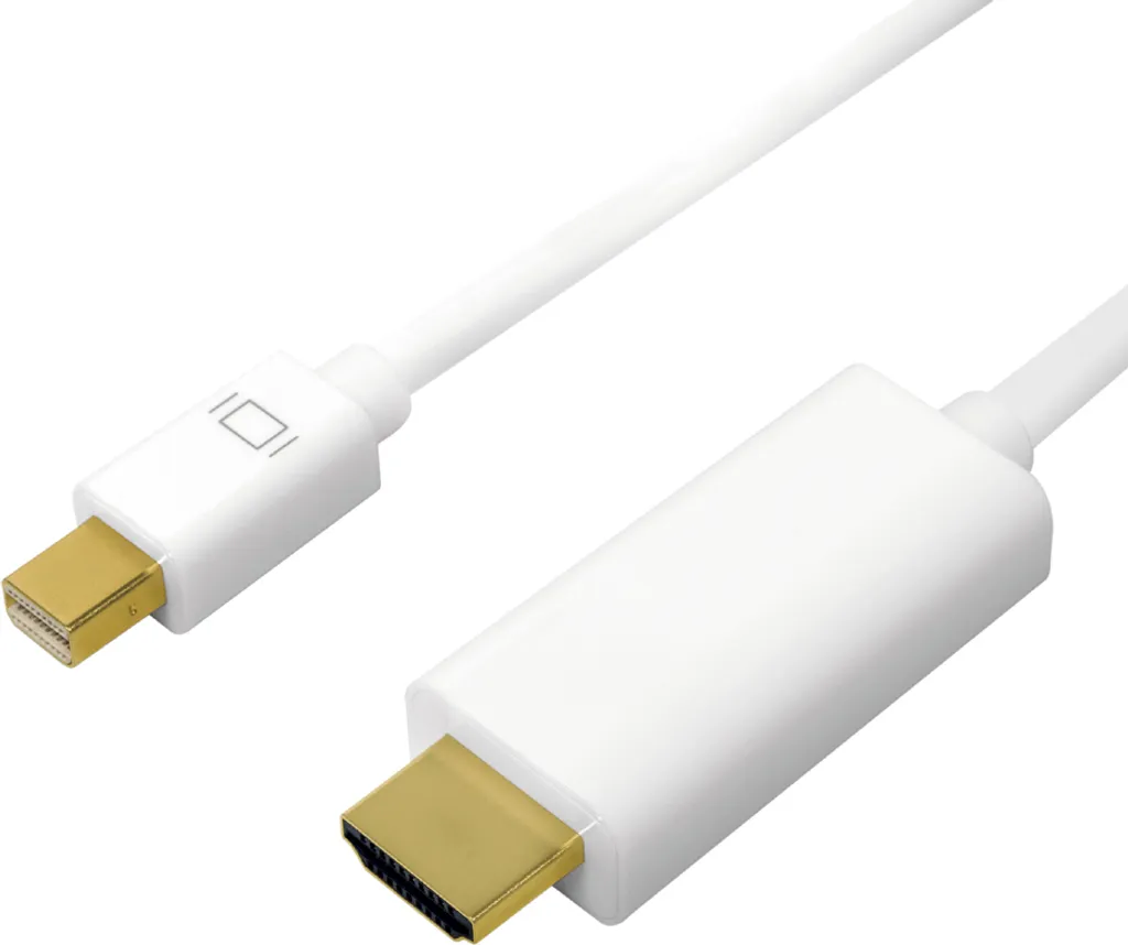 Cavo LogiLink CV0125 Mini DisplayPort HDMI 5m Bianco - Offerta 4K
