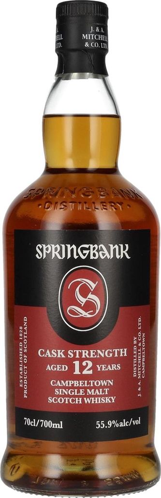 Springbank 12 Years Old CASK STRENGTH Campbeltown Single Image du produit 