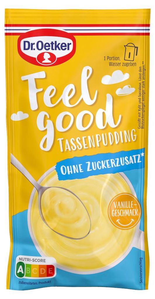 Dr Oetker Feel Good Cup Pudding waniliowy bez dodatku cukru Zdjęcie produktu 