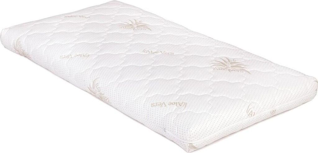 FURNLUX Federlose Matratze Memory Weiss 80x160cm / Hauptfarbe: Weiß / Abmessungen: 80 x 160 x 9 cm