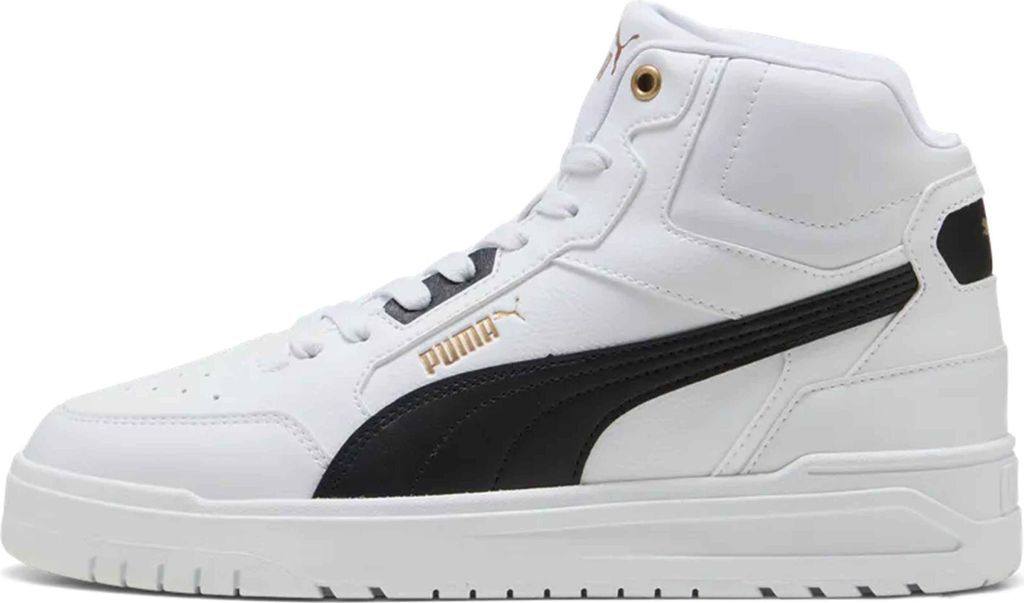 Puma Shuffle Downtown Mid Sneaker in Übergrößen Weiß 402598-01 große Damenschuhe