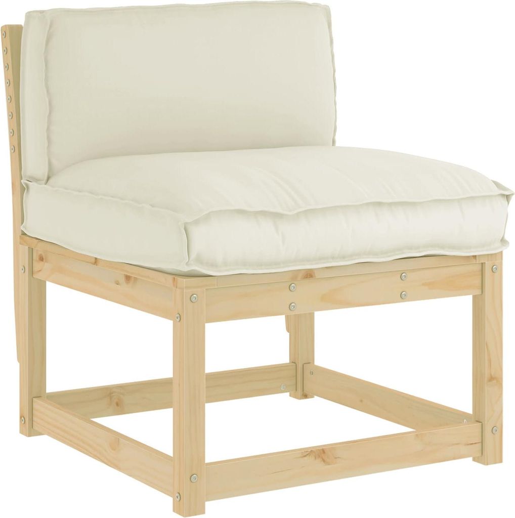 vidaXL Kissen Creme 80 x 40 x 12 cm Oxford-Stoff