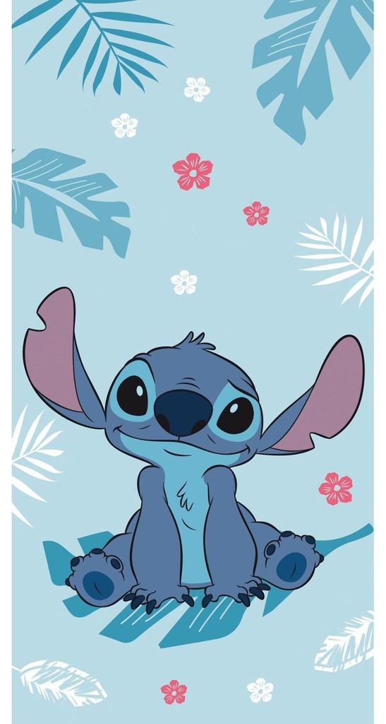 JERRY FABRICS Handtuch Lilo und Stitch Blau Baumwolle - Produktbild 
