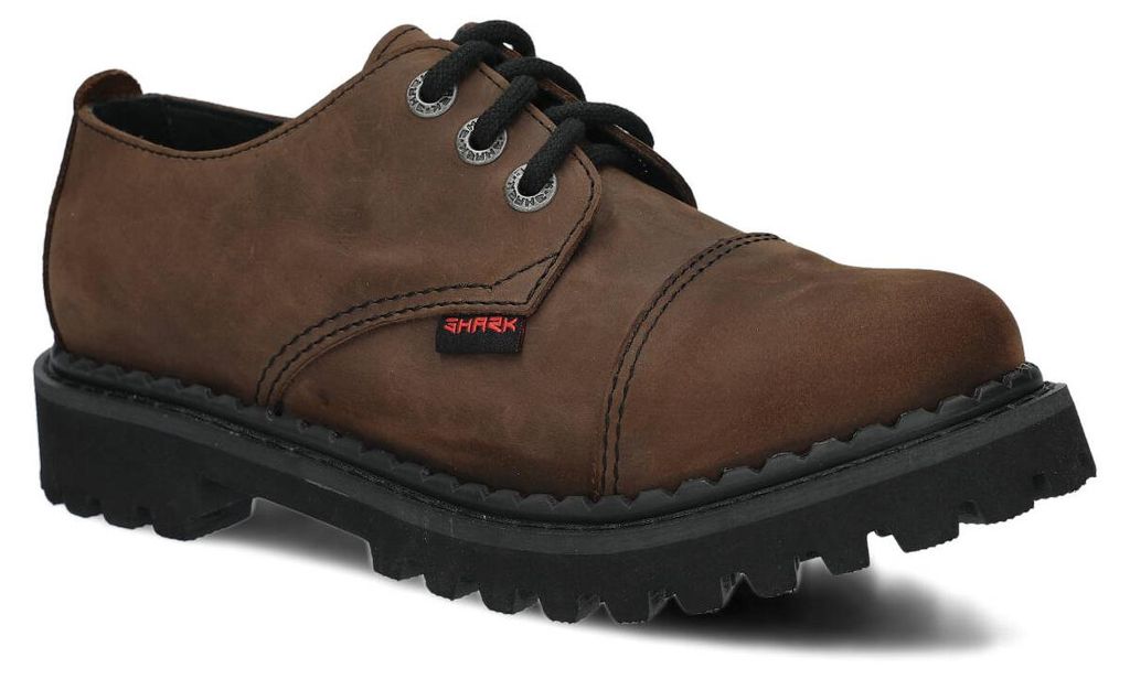 NAGABA Stiefel Damen Herren Springerstiefel 3-Loch - Leder - Olive - 36