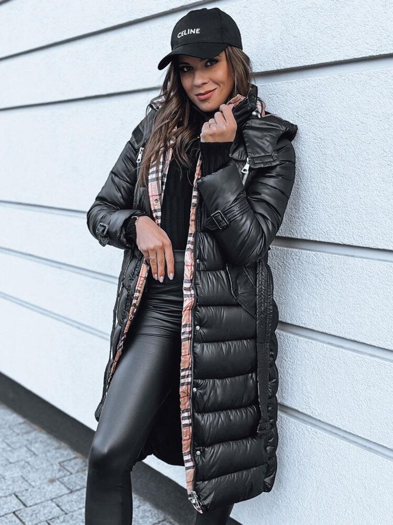 Dstreet Damenmantel Spruce schwarz XL