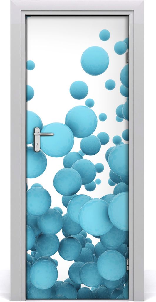 Tulup Türaufkleber 75x205 cm Dekorative Aufkleber Selbstklebend Wasserdichte Tapete Abnehmbar Schlafzimmer Wohnzimmer Wohnkultur - Abstraktion Kugeln